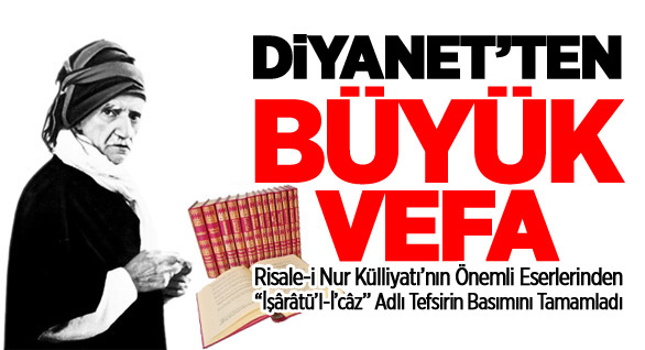 Diyanet’ten Büyük Vefa