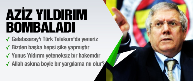 Aziz Yıldırım’dan bomba açıklamalar