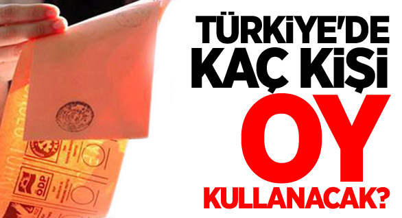 Türkiye’de Kaç Kişi Oy Kullanacak?